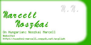 marcell noszkai business card